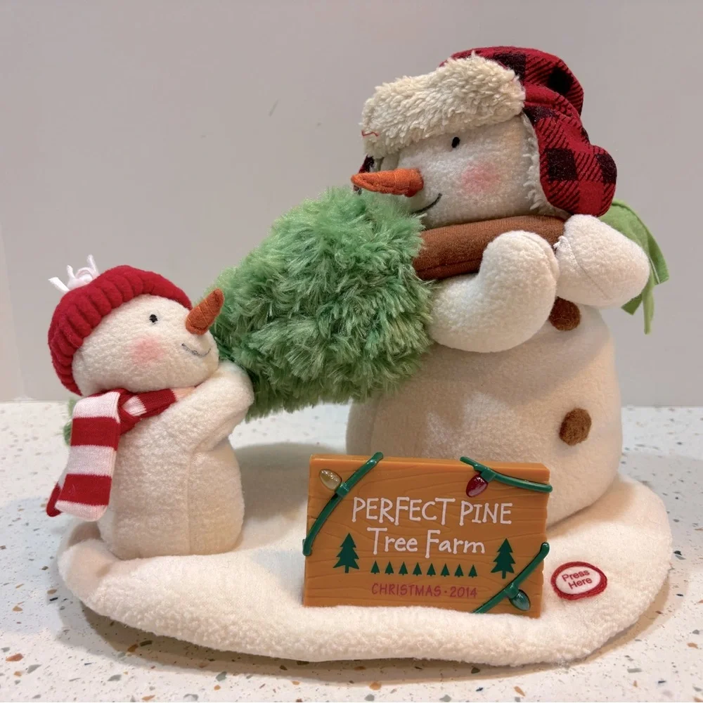 Hallmark Jingle Pals Christmas Tree Farm‎ Snowman Plush Animated Musical 2014